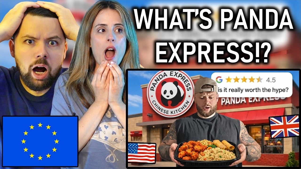 Europeans React to a Brit Trying Panda Express for the First Time