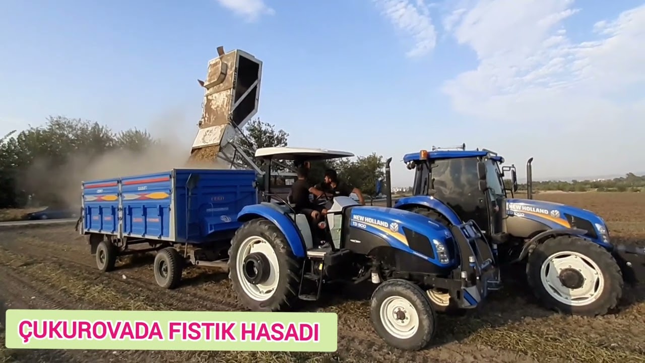 ÇUKUROVADA FISTIK HASADI            NEWHOLLAND TD 100 D TRAKTÖR