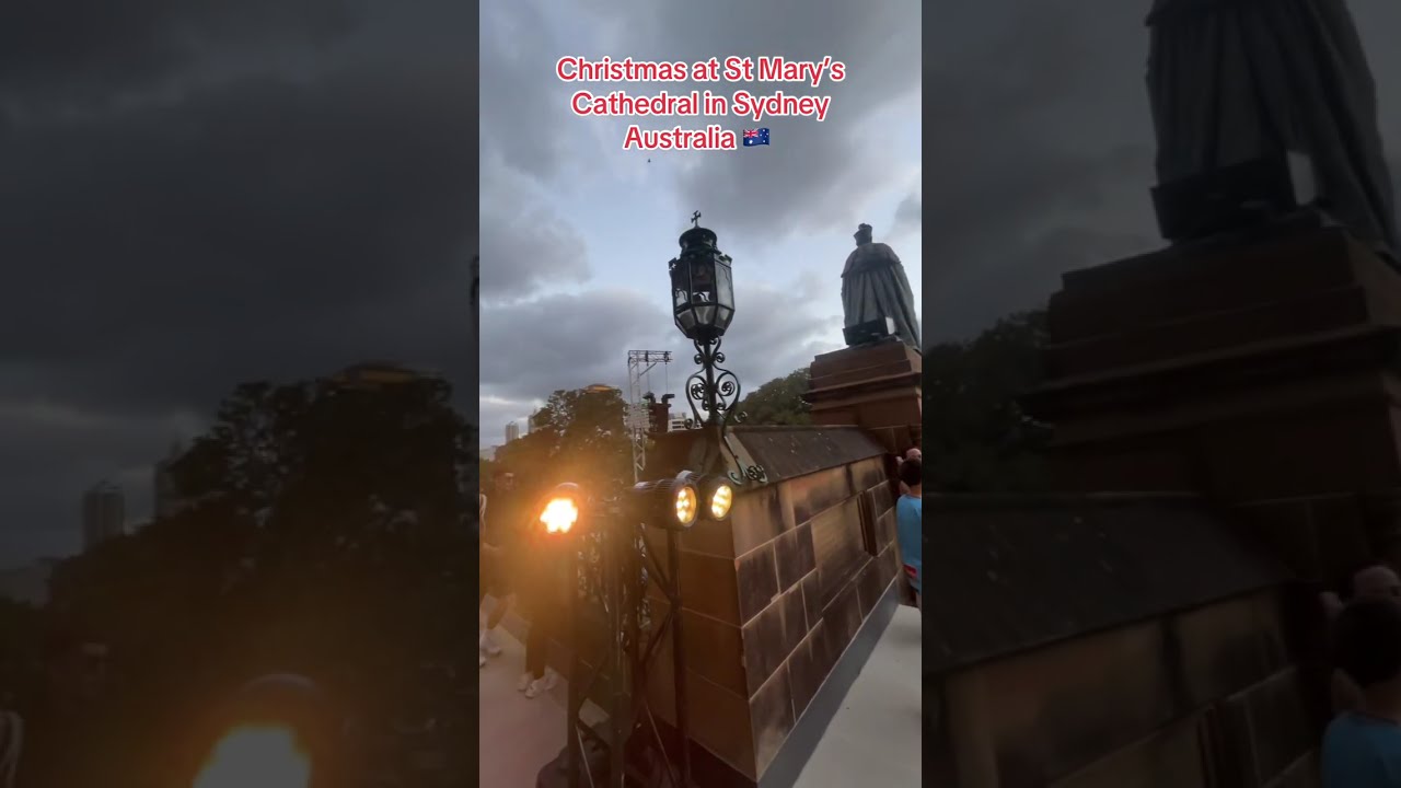 Christmas 🎄 lights show at St Mary’s Cathedral Sydney Australia 🇦🇺 