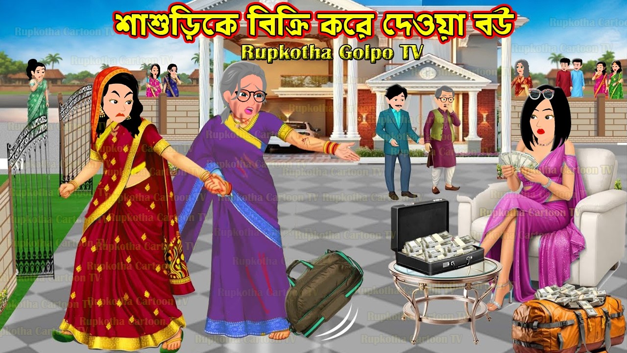 শাশুড়িকে বিক্রি করে দেওয়া বউ Shasurike Bikri Kore Deoa Bou | Bangla Cartoon | Rupkotha Golpo TV
