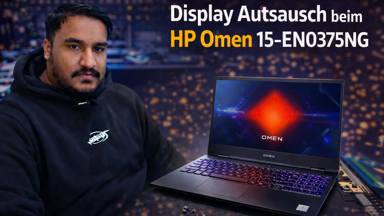 HP Omen 15-EN0375NG Display Austausch | Professioneller Bildschirmwechsel Schritt für Schritt