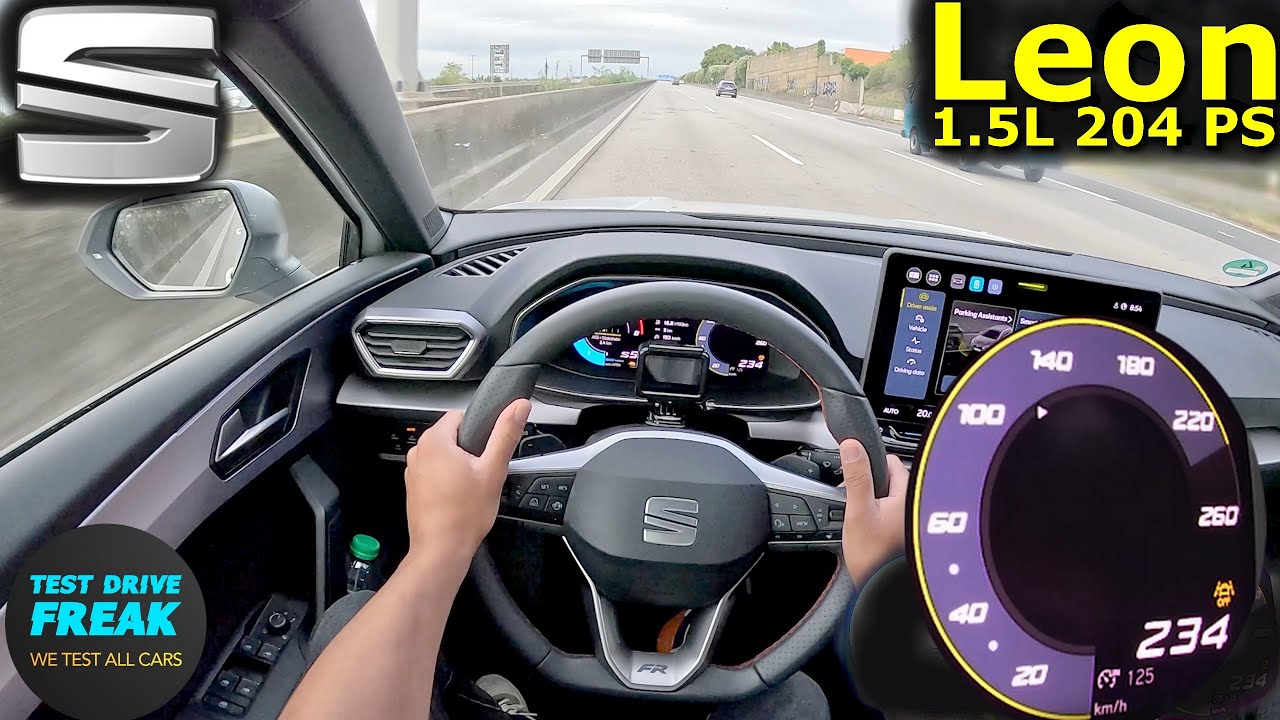 2025 SEAT Leon FR ST 1.5 eHybrid (204 PS) TOPSPEED POV 🚗 Autobahn Drive | No Speed Limit