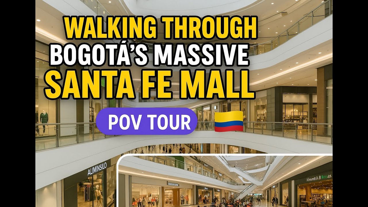 Walking Through Bogotá’s Massive Santa Fe Mall | POV Tour