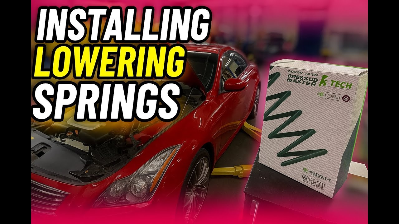 Installing TEIN S.Tech Lowering Springs On my Infiniti G37 Coupe