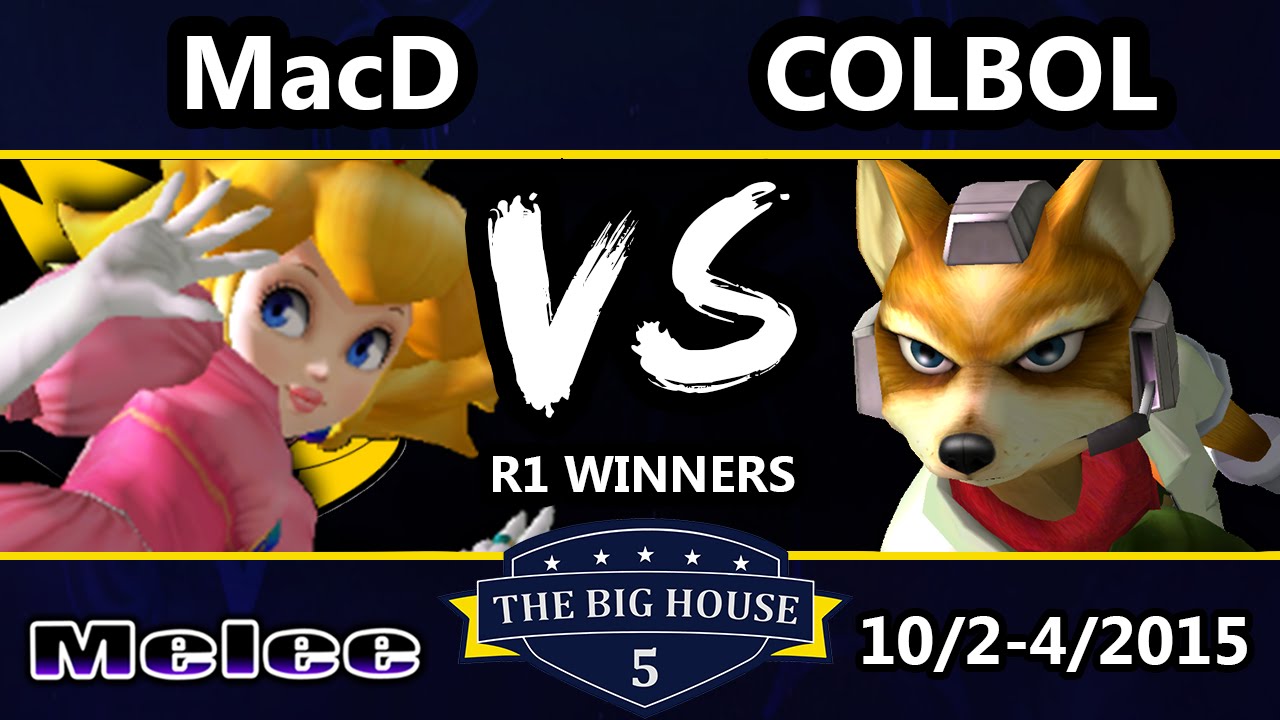 The Big House 5 - MacD (Peach) Vs. Colbol (Fox) - Winners Round 1 - SSBM