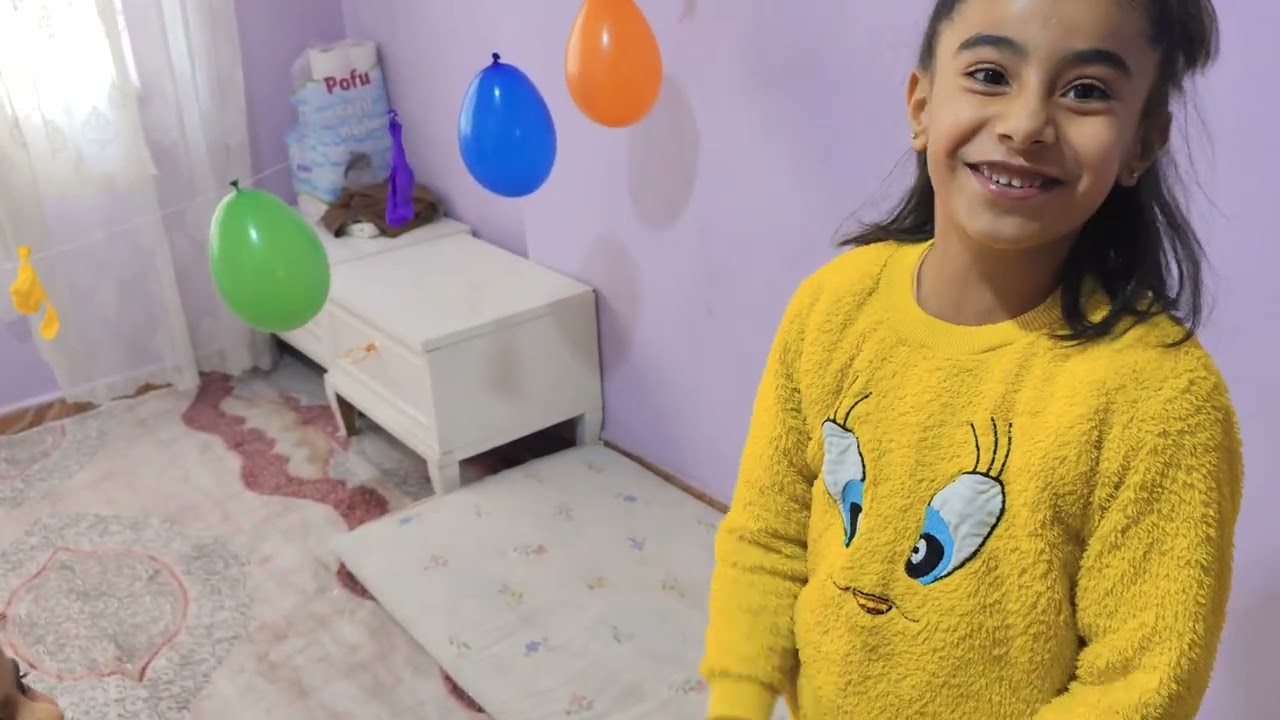 Bugün ceza ve ödül oyunu oynadık balon patlatmaca❤️