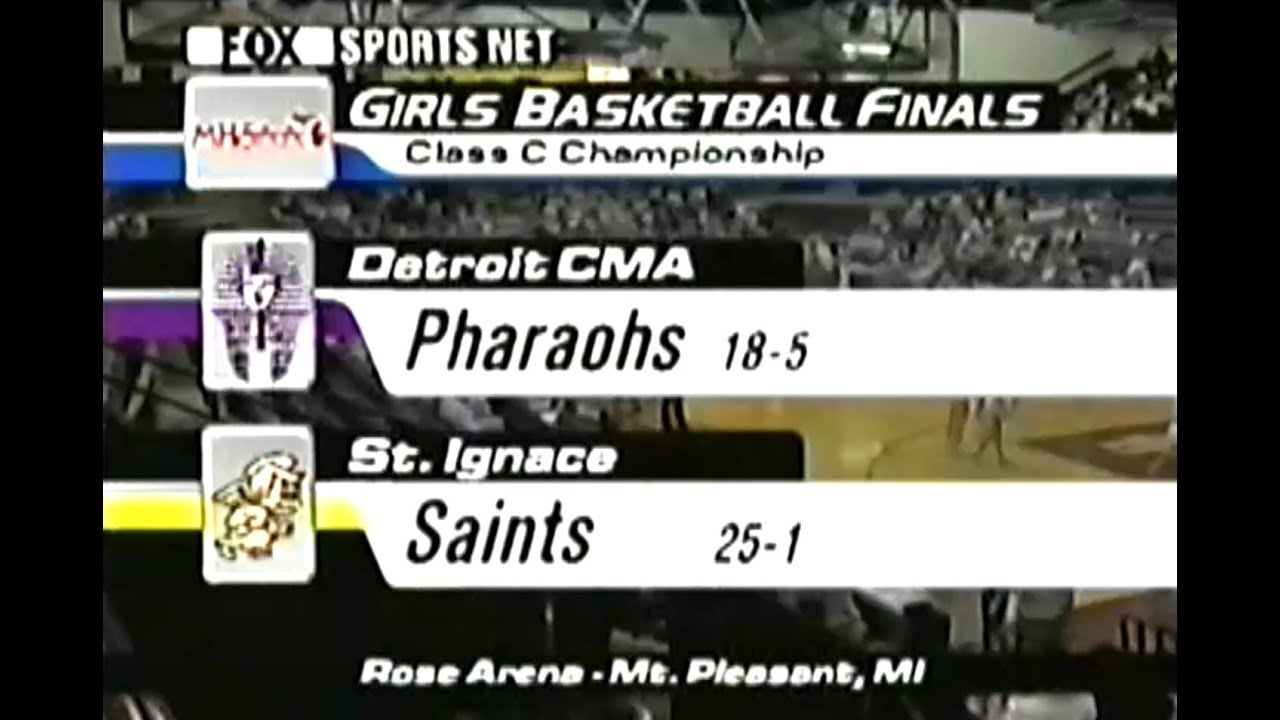 2000 Girls Basketball Class C Finals - St. Ignace vs. Detroit Comm. and Media Arts