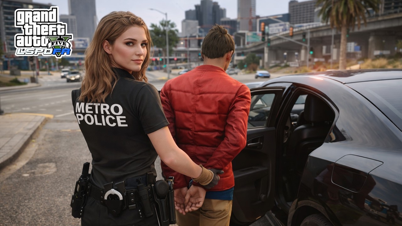 Gta 5 LSPDFR Playing As a LAPD/LSPD Metro Female Officer - Unmarked Charger City Patrol