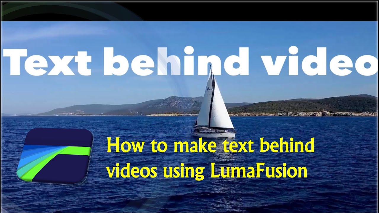 How to create Text behind videos in LumaFusion | Hindi | iPad M1
