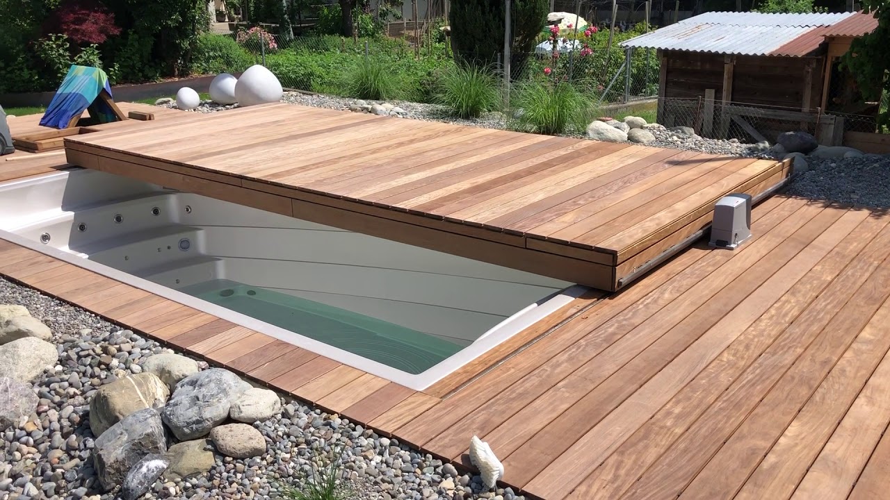 Rollabdeckung für Schwimm-Spa