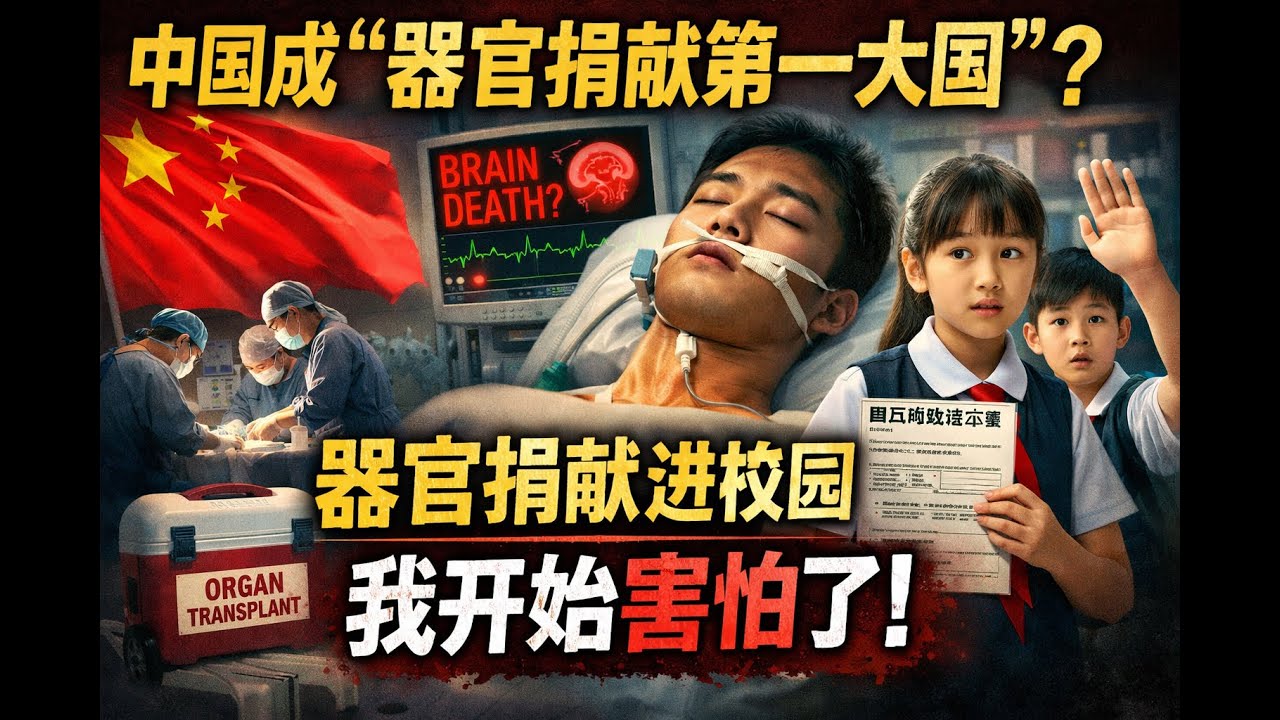 中国成“器官捐献第一大国”？当器官捐献走进中小学，我开始害怕了｜膝盖受伤被判“脑死亡”？一名小伙捐献全部器官，引发巨大争议