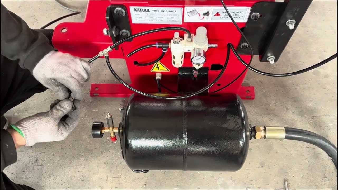 KATOOL KT-850 TIRE CHANGER INSTALLATION VIDEO