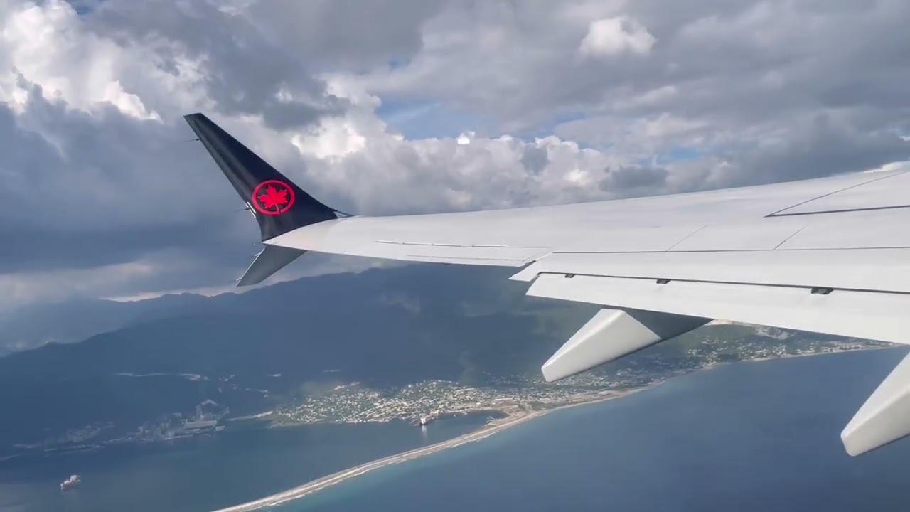 Air Canada Boeing 737 MAX 8 Takeoff | Kingston (KIN) Jamaica to Toronto (YYZ) Canada
