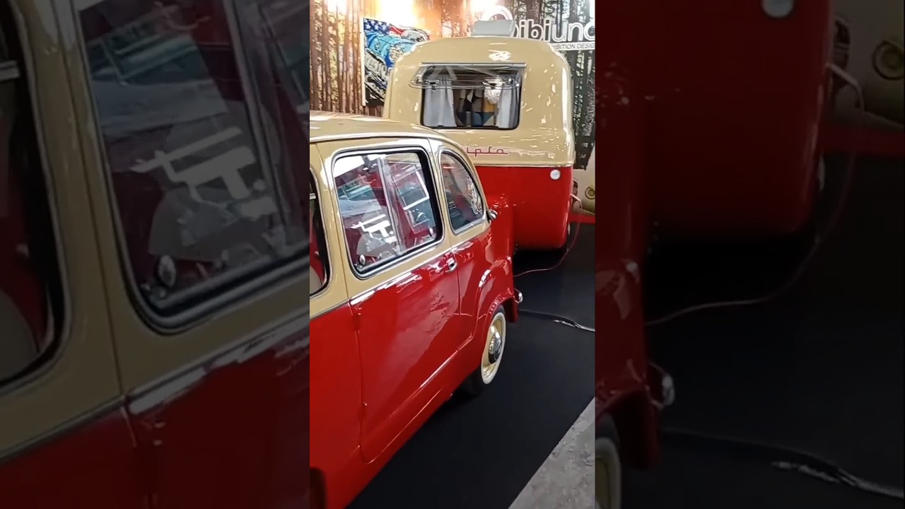 Bologna Auto d' epoca 2025 - Fiat 600 Multipla con Roulotte Graziella - 1959