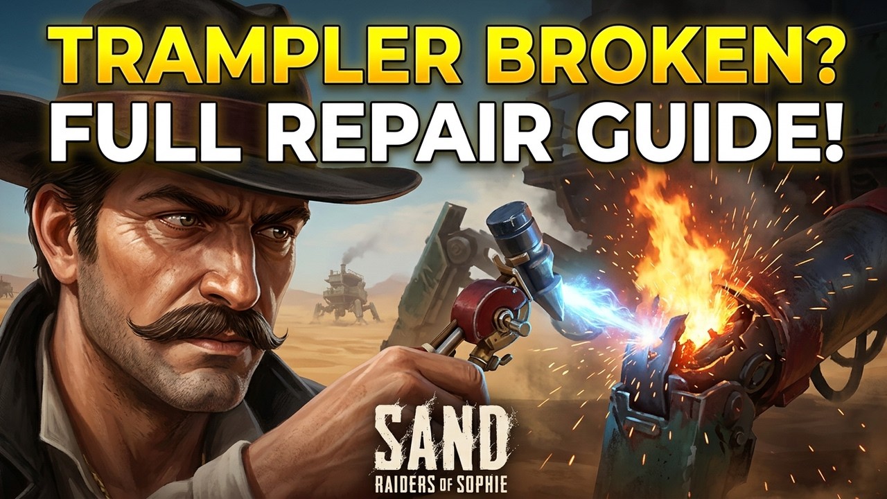 How to REPAIR YOUR TRAMPLER in Sand Raiders of Sophie (Step by Step)