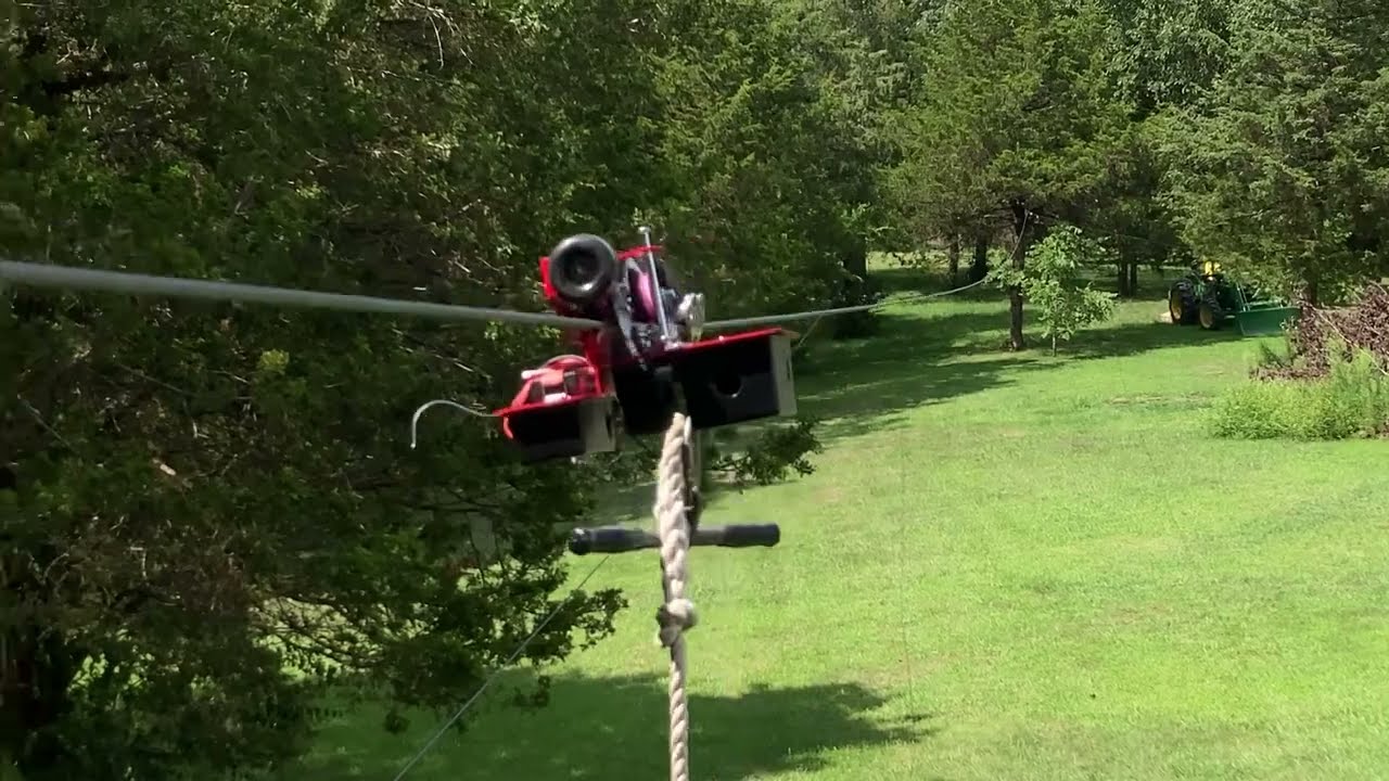 Zip Line Trolley Retrievers - New RED HD with remote control by Zip-Back