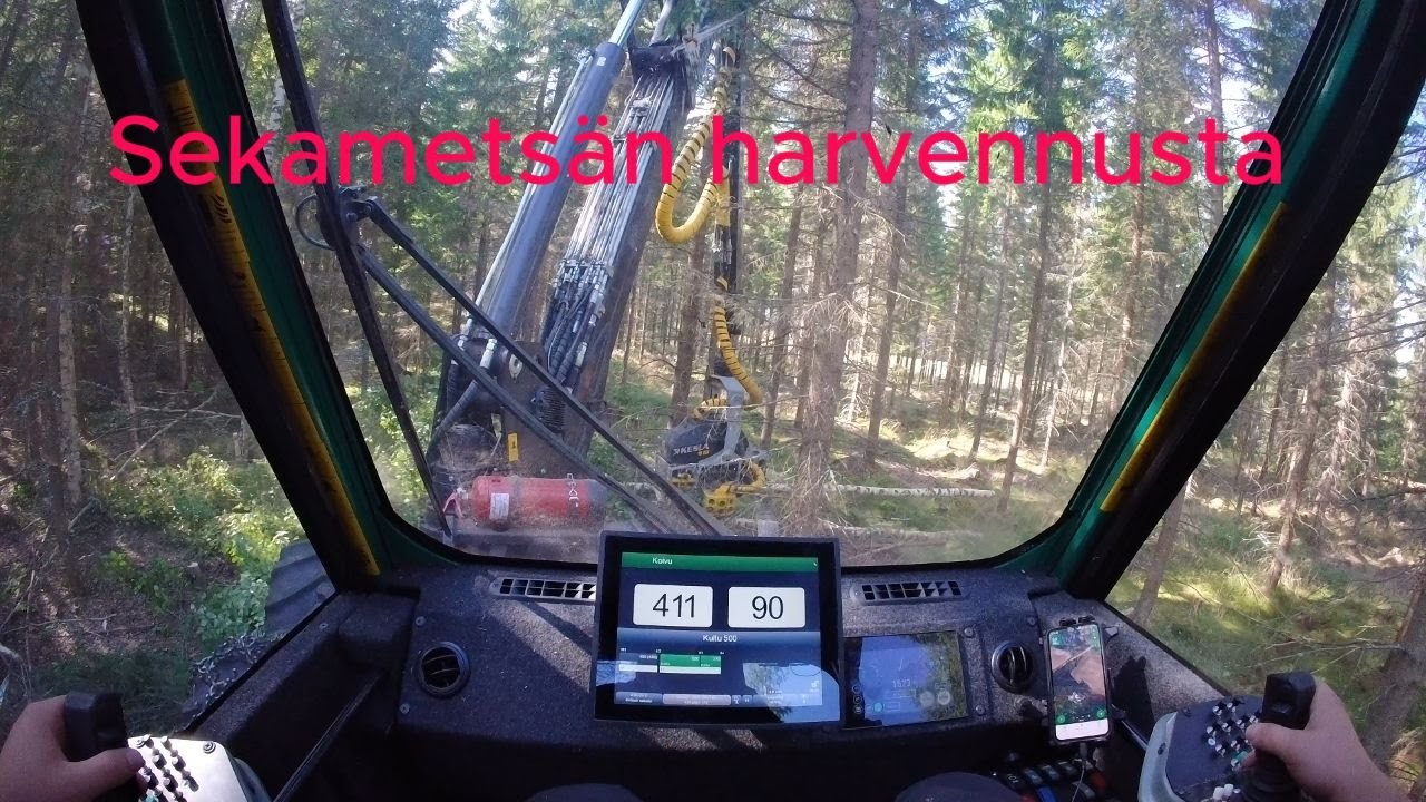 Sekametsän harvennusta Prosilva S3 & Kesla10