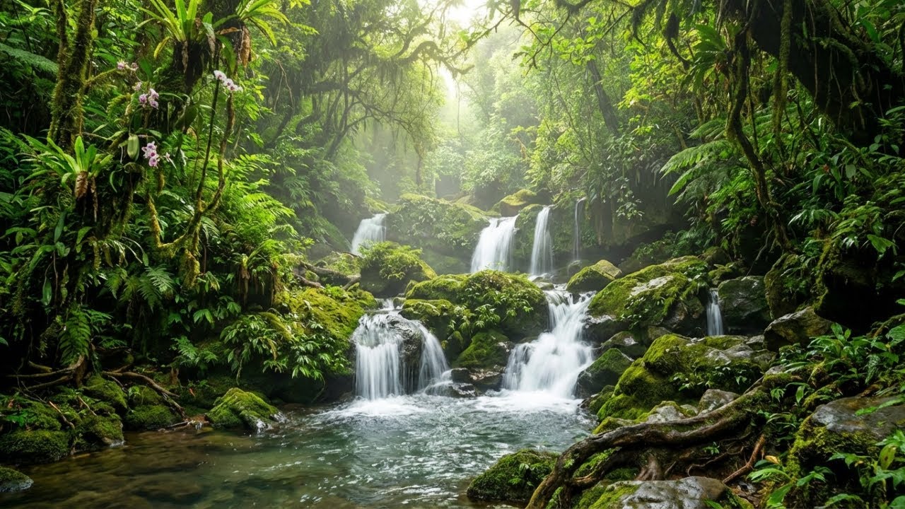 This Night Waterfall Medichine Will Knock You Into Deep Sleep 😴💧
