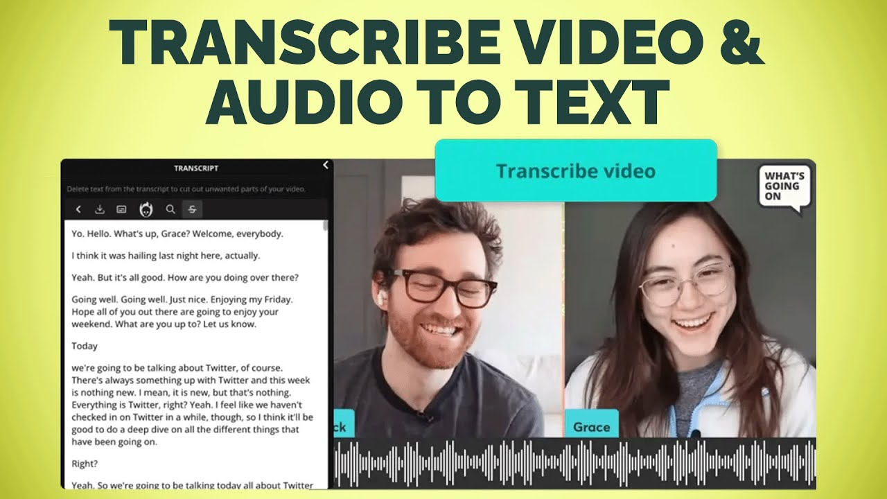 How to Automatically Transcribe Video & Audio into Text Online