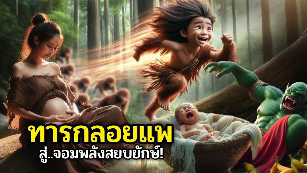 ทารกถูกทิ้งกลางป่า! นางพญาลิงเก็บไปเลี้ยงจนมี 'พลังวิเศษ' สยบยักษ์ทั้งกองทัพ 🐒✨ / PW เล่านิทาน