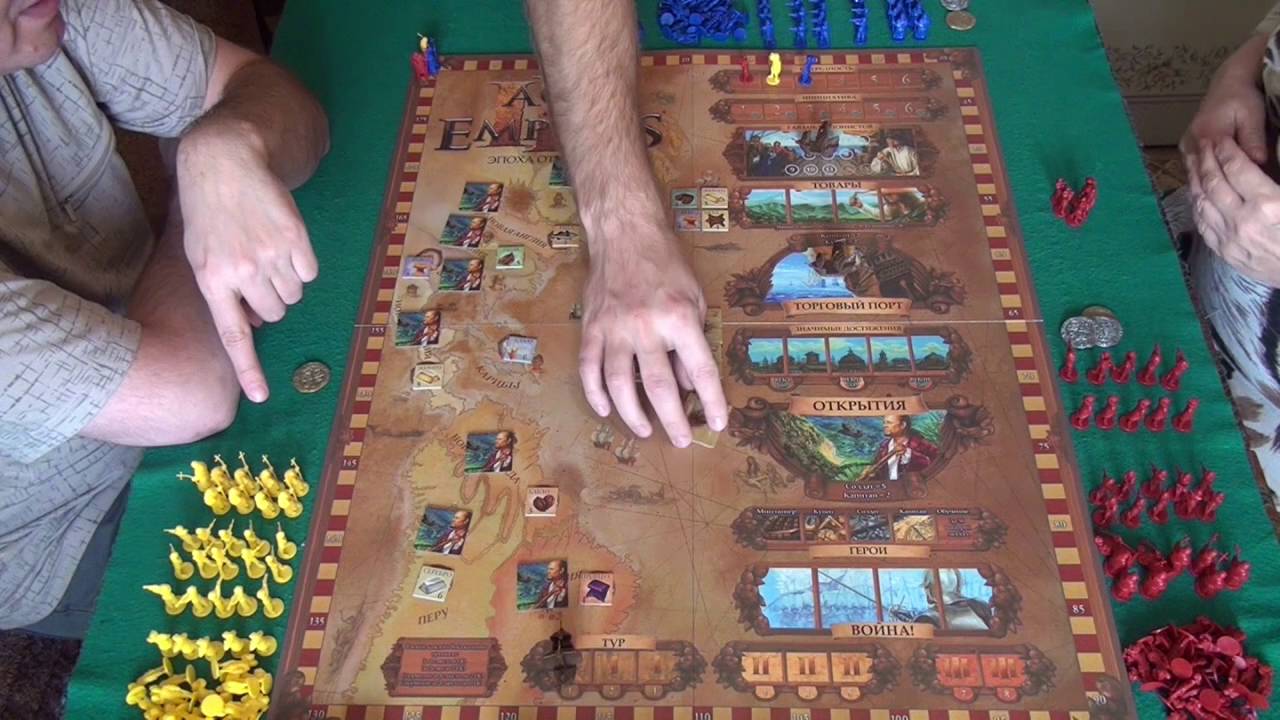 Age of Empires III: Эпоха открытий 1/2 часть - играем в настольную игру