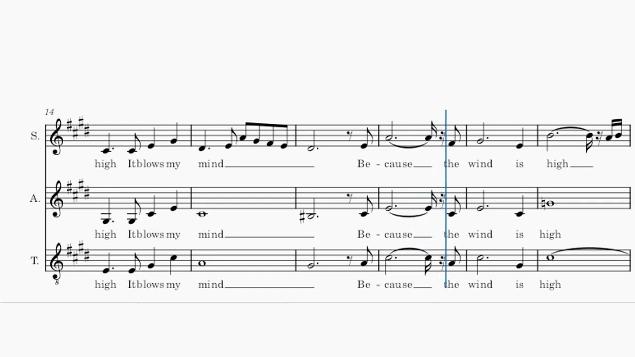 Because - The Beatles (Voices only - Full Score)
