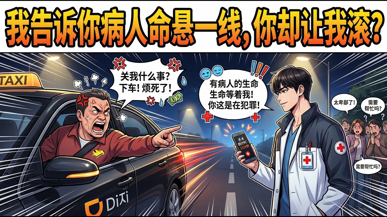 📢【漫剧爽文】我半夜打滴去醫院做手術，司機一路刁難還把我丟在路邊。他不知道，等著我做手術的，就是他的親生女兒...#爽文#漫剧 #职场爽剧#一口气看完 #爽漫劇場