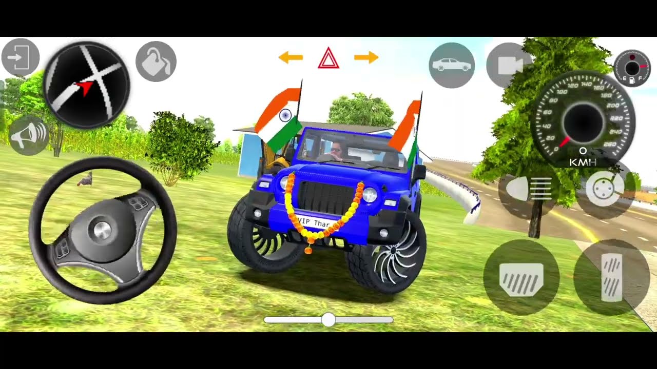 Modified Mahindra Thar😈Games:India Blue Thar (Gadi Wala Games) Car Game Android Game - #2026