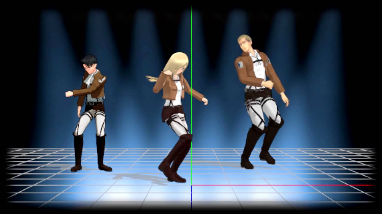 【MMD】 - BREEZE - 【SNK】【Erwin x Christa x Levi】