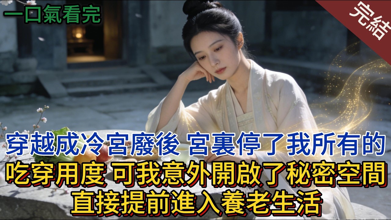 穿越成冷宮廢後，宮裏停了我所有的吃穿用度，可我意外開啟了秘密空間，直接提前進入養老生活。#小说推荐 #小说 #完結 #古言 #一口气看完 #有声小说