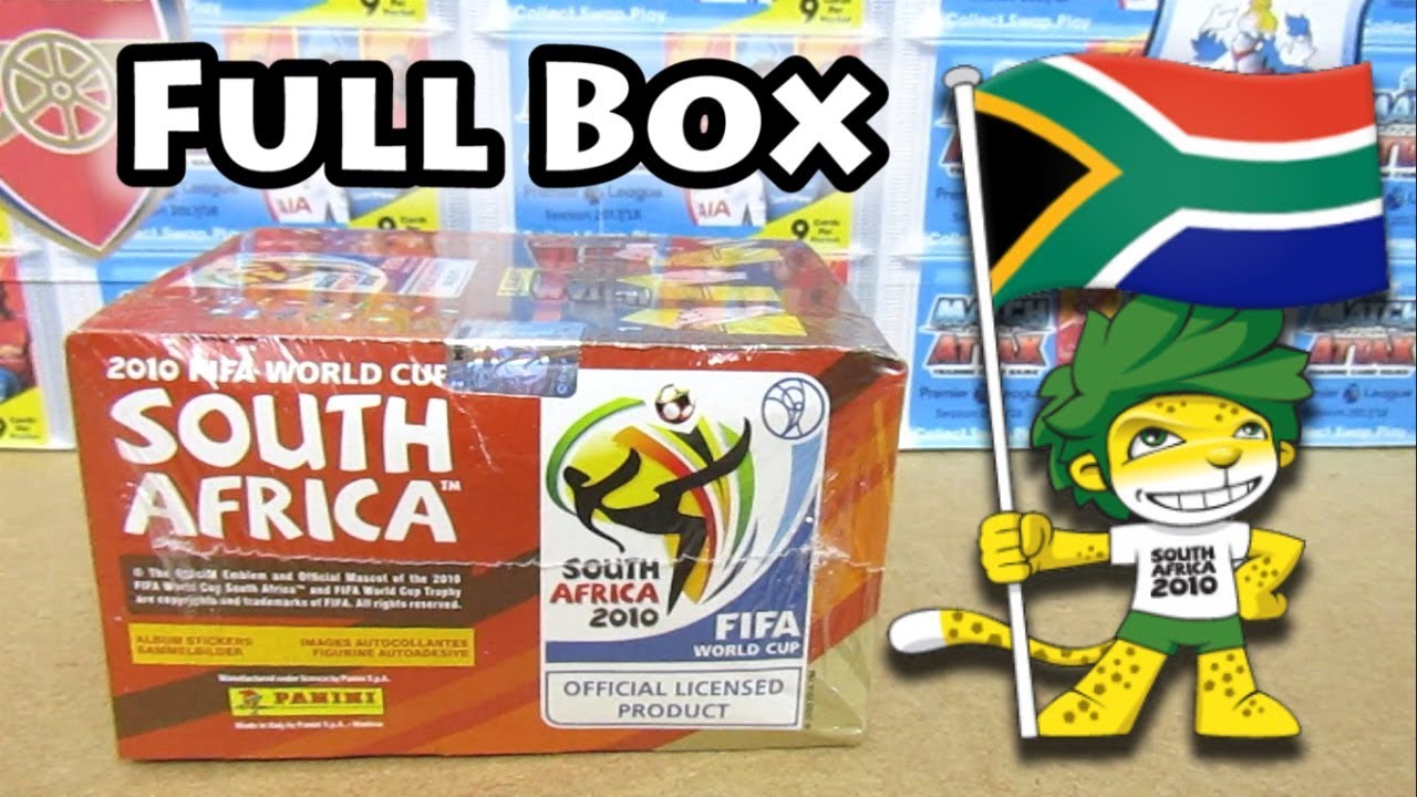 2010 South Africa World Cup Panini Sticker Box Opening | 100 Packs | World Cup Final Special