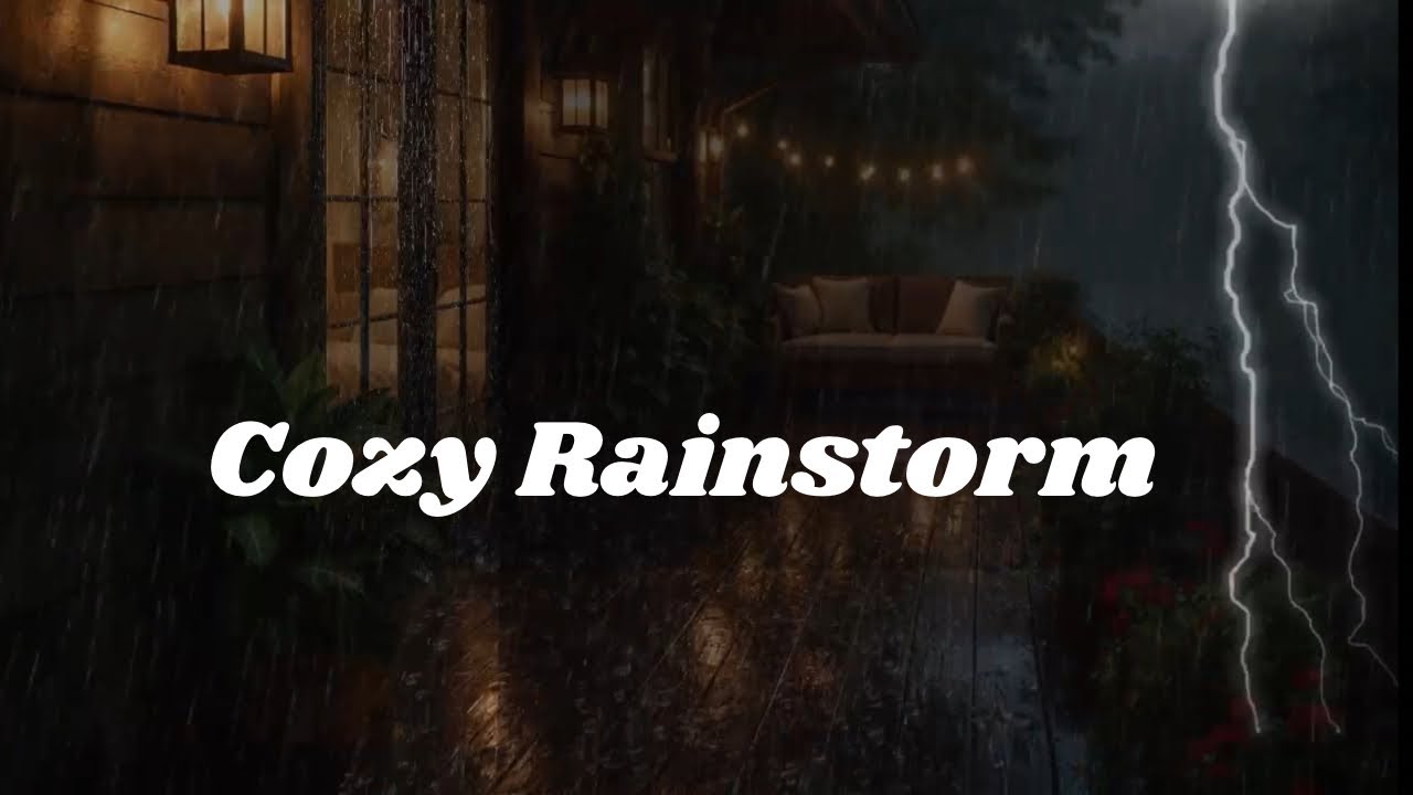 Heavy Rain & Thunder for Deep Sleep – Relaxing Storm Ambience  @Cozy Storm Retreat