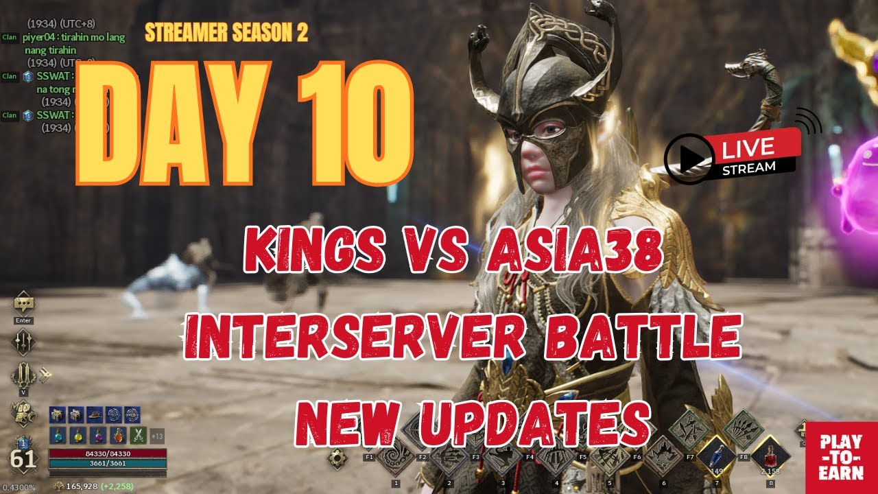 Legend of Ymir – S2 Day 10 | Kings vs Asia38 Interserver Battle + New Updates