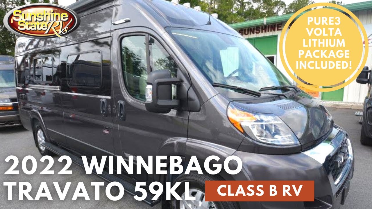 Новый автодом Winnebago Travato 59KL класса B 2022 года с пакетом Pure3 VOLTA Lithium и задней ва...