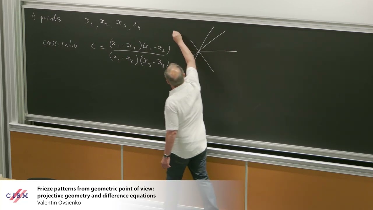 Valentin Ovsienko: Frieze patterns from a geometric point of view: projective geometry