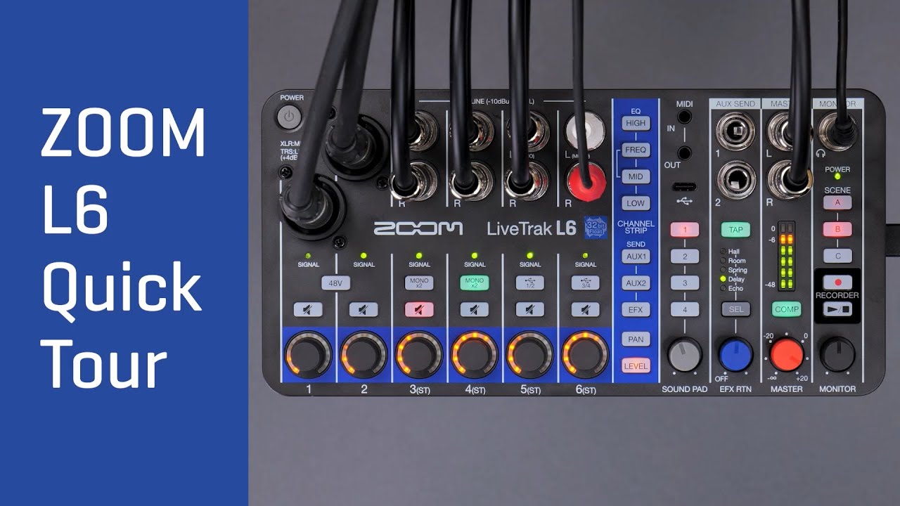 ZOOM L6 Quick Tour