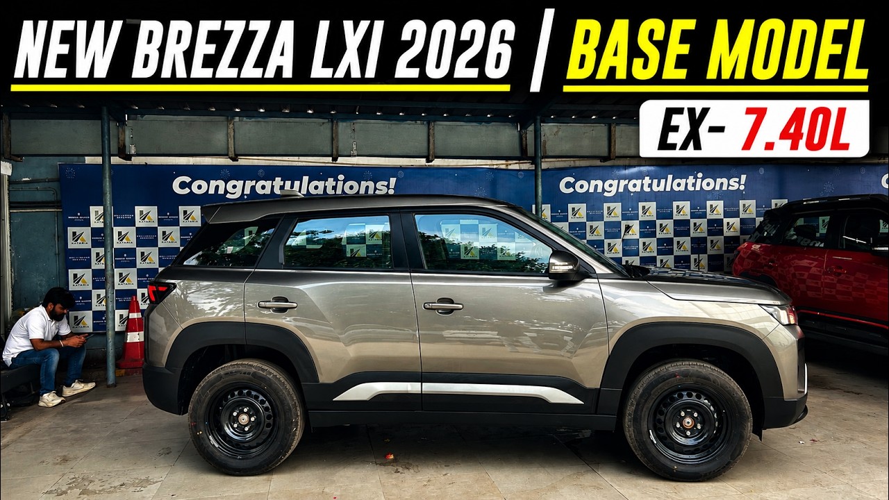 NEW BREZZA LXI BASE MODEL - EX.SHOW- 7.40L FULL WALKTHROUGH !!