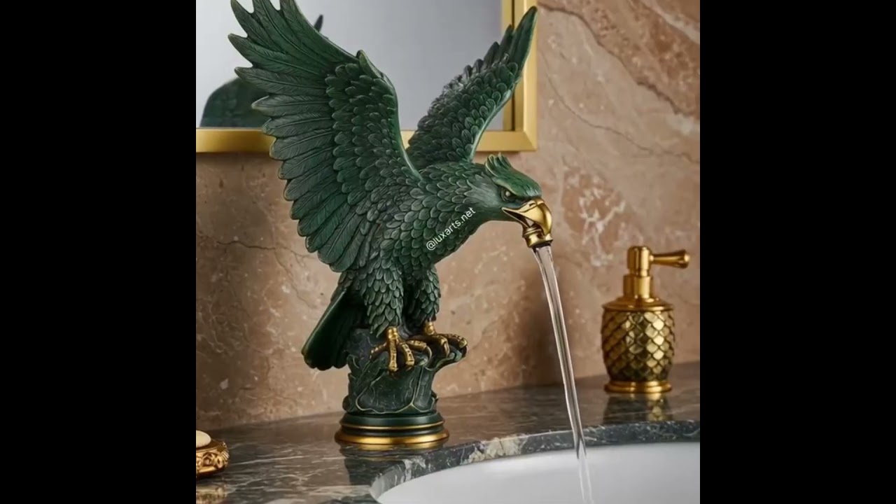 Luxury Home Eagle Faucets #crystals #interiordesign #design #home #eagles #eaglefacucets#luxurylifes