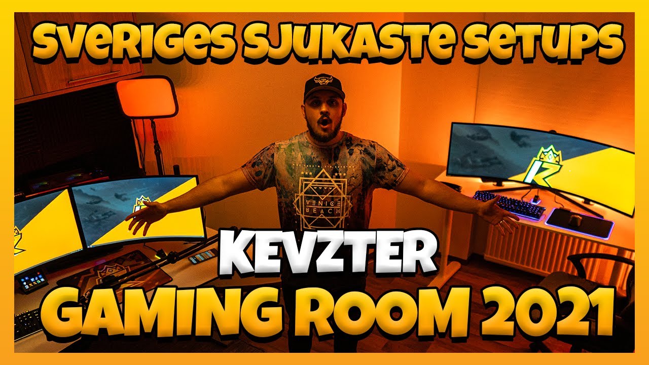 MITT GAMING RUM 2021 | SVERIGES SJUKASTE SETUP | 25000 V-BUCKS GIVEAWAY