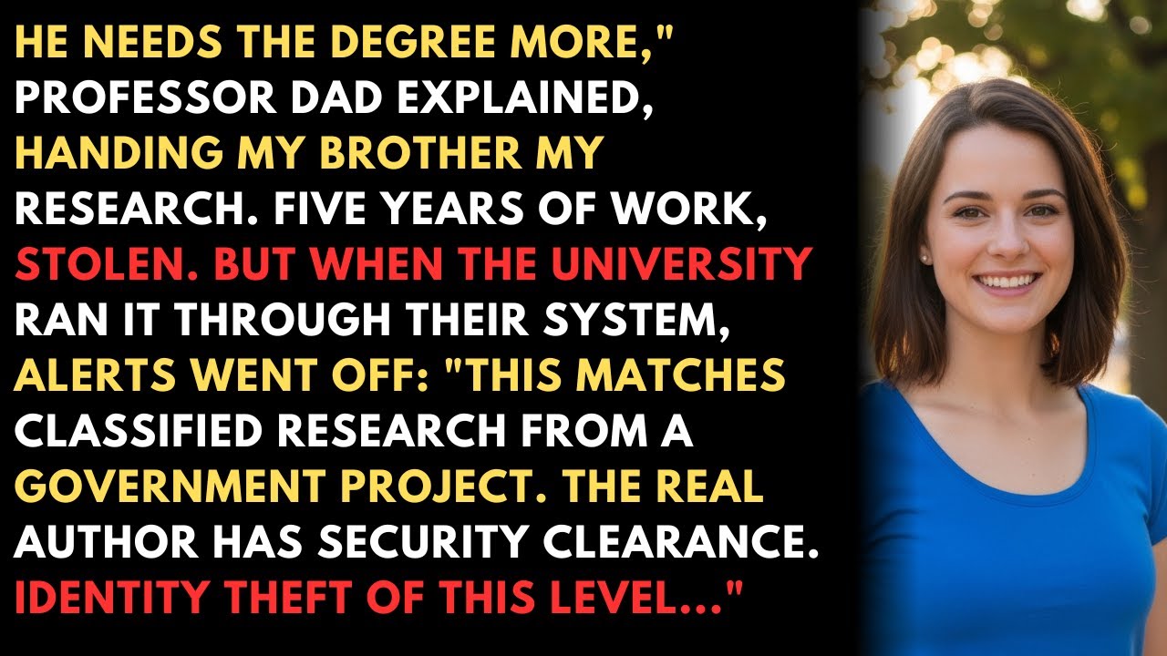 HE NEEDS THE DEGREE MORE,