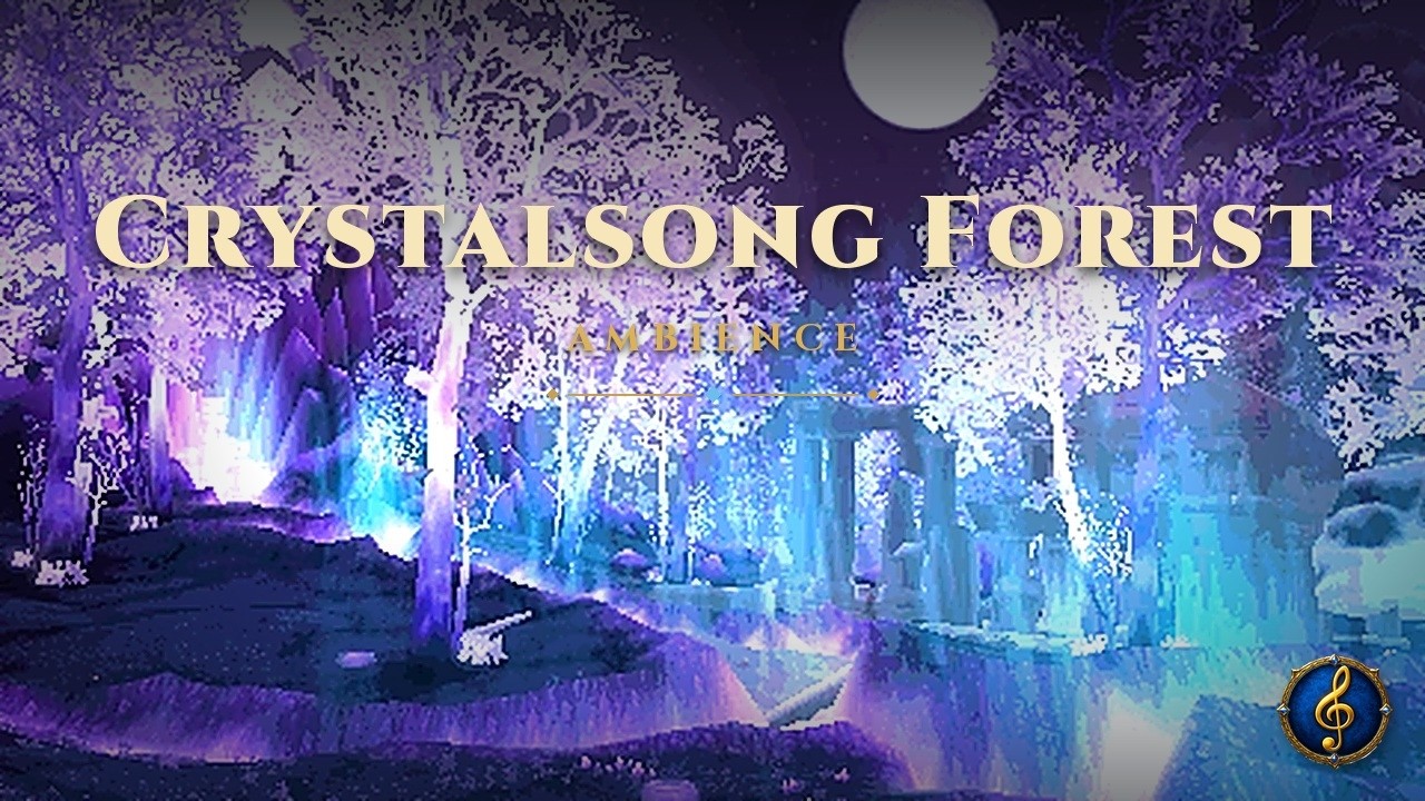 CRYSTALSONG FOREST AMBIENCE (1 HOUR) | World of Warcraft Nostalgia | WotLK Music & Sounds
