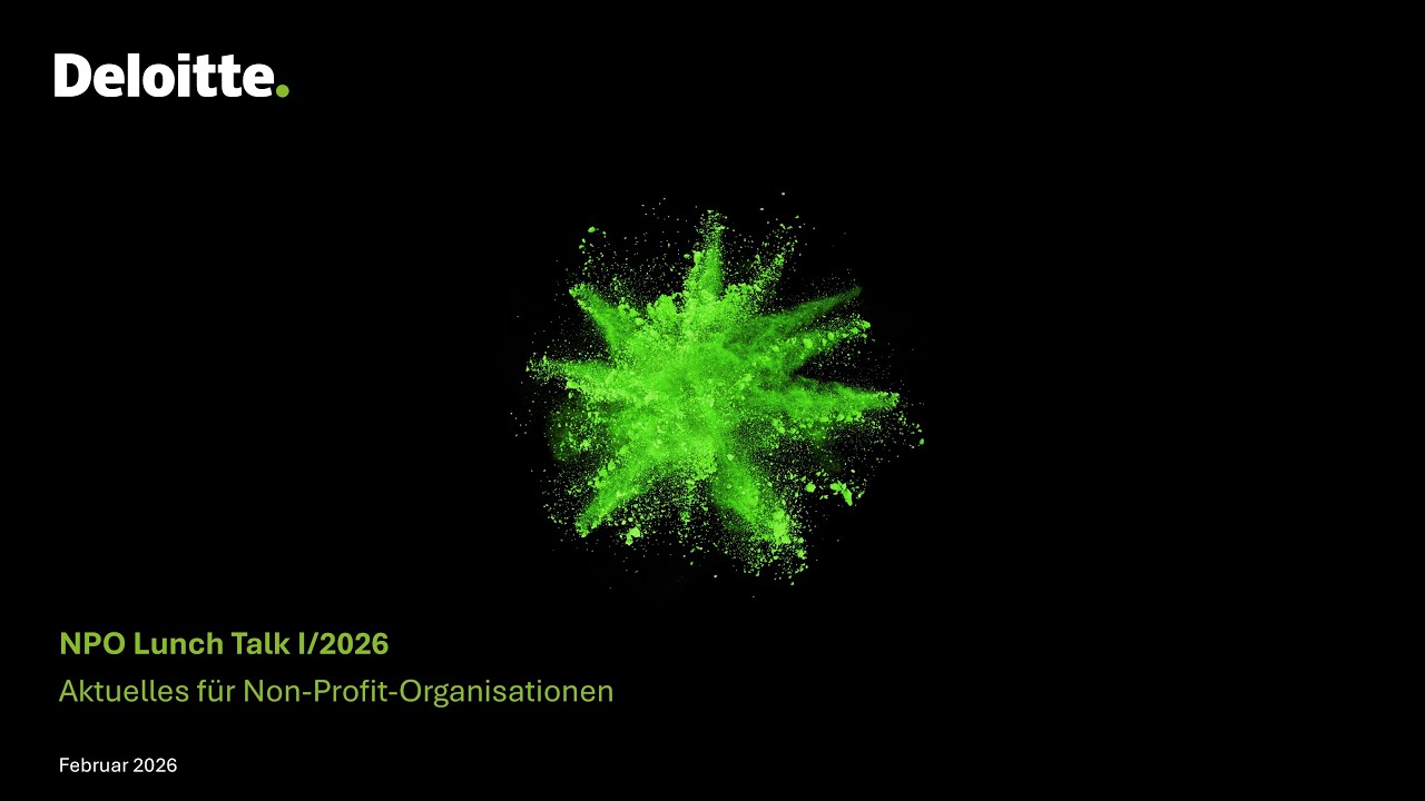 NPO Lunch Talk I/2026 - Aktuelles für Non-Profit-Organisationen