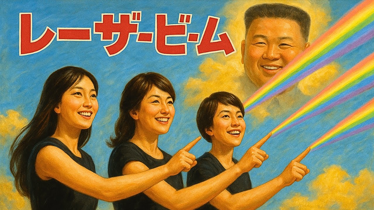 【革命歌謡】レーザービーム / Perfume – North Korea Pop ver.(Moranbong-style)
