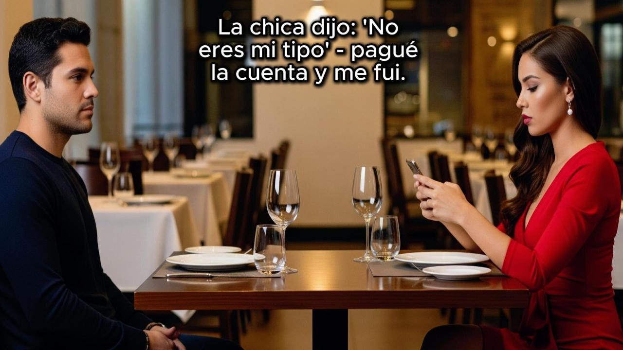 La chica dijo: 'No eres mi tipo' - pagué la cuenta y me fui. Pero lo que pasó después fue un shock