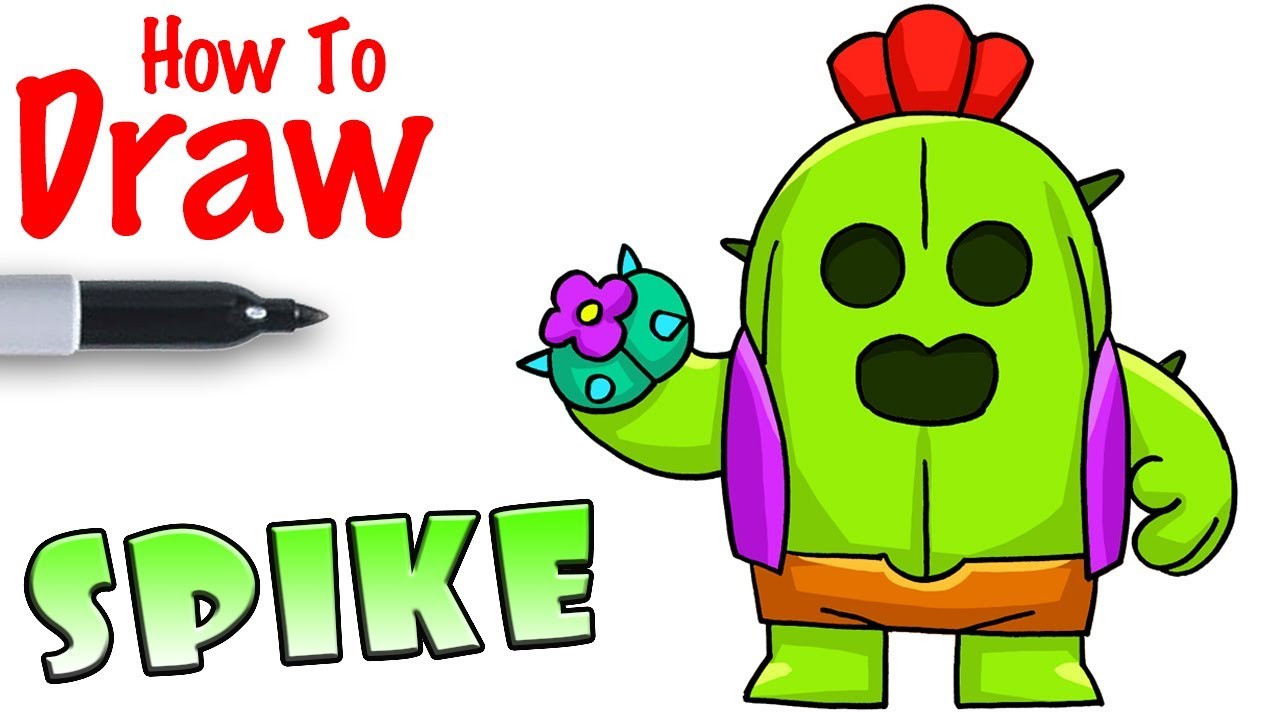 How to Draw Spike | Brawl Stars