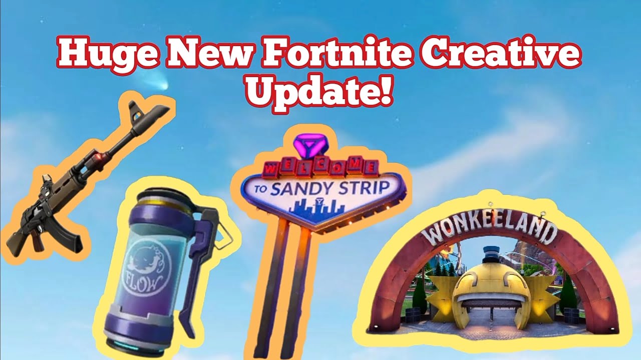 Everything in the New Fortnite Creative Update! (New Weapons, items, prefabs)