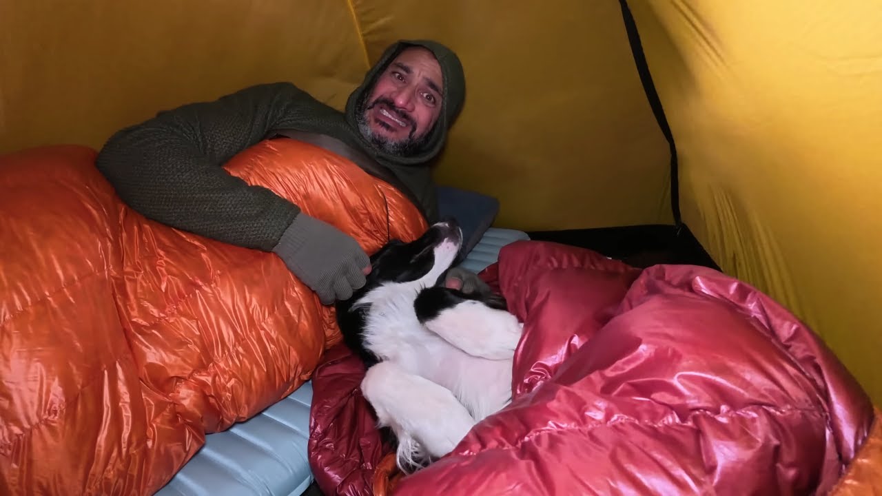 BRUTAL!!  Surviving Insane Winter Storm while Camping in Tiny Tent