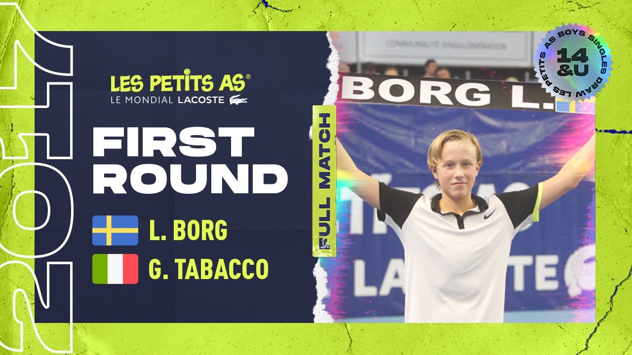 Les Petits As 2017 | Boys 1st Round | Leo Borg vs. Giorgio Tabacco