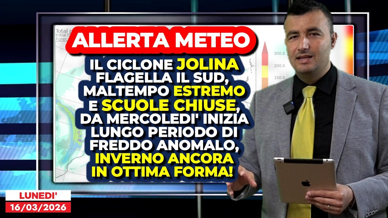 Allerta Meteo, il maltempo flagella il Sud: 48 ore di fenomeni estremi, poi arrivano freddo e neve!