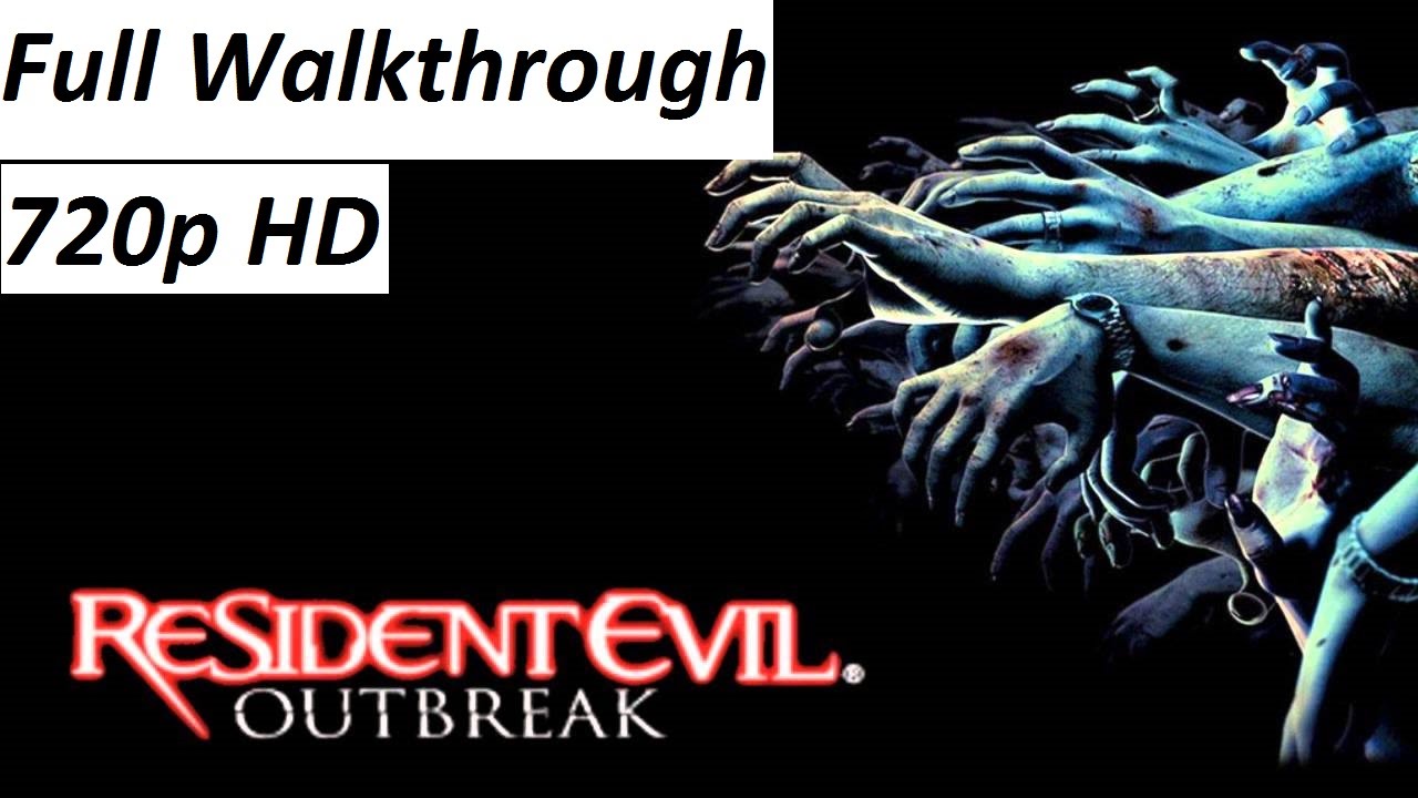 Resident Evil Outbreak File #1 Walkthrough : Complete Game 【HD】